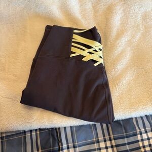 Fabletics Brown and Yellow Leggings